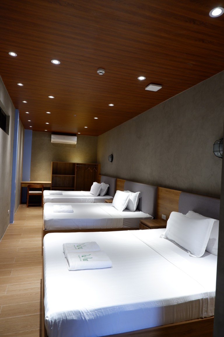 Triple Deluxe room at La Luz Beach Resort
